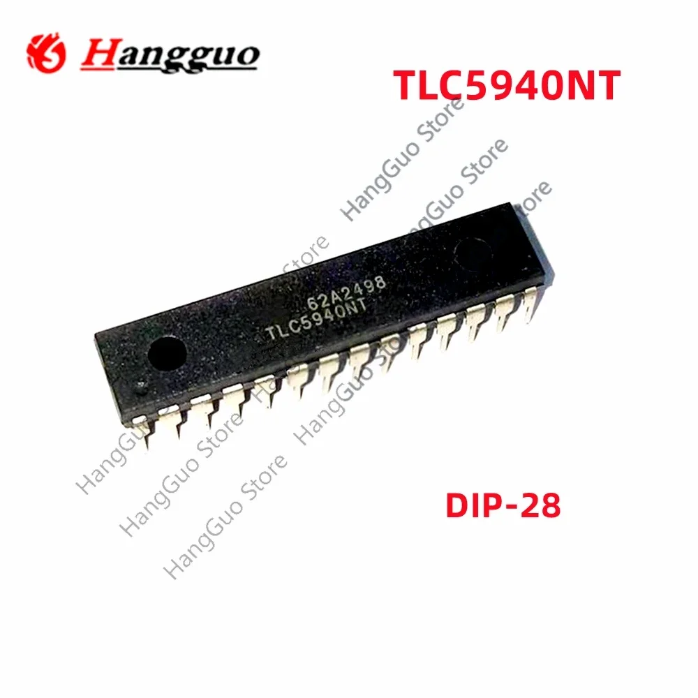 2PCS/Lot Original TLC5940NT TLC5940 DIP-28  LED driver IC chip
