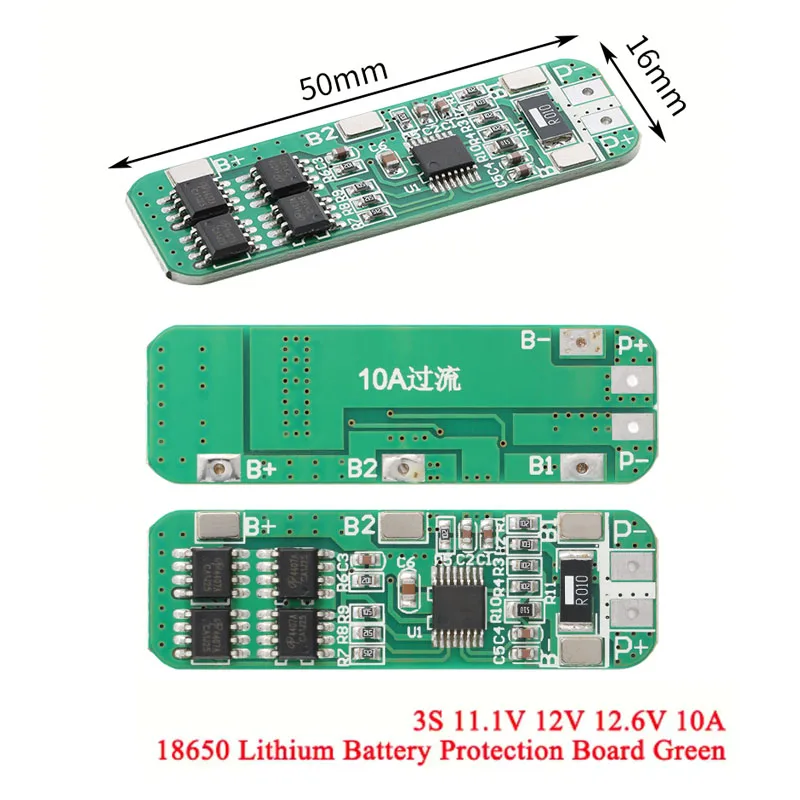 1S 3.7V 3A 4A 7.5A 10A 12A 16A 24A 3.2V 1MOS 2MOS 3MOS 4MOS 6MOS LiFePO4/Li-ion BMS PCM 18650 Lithium Battery Protection Board