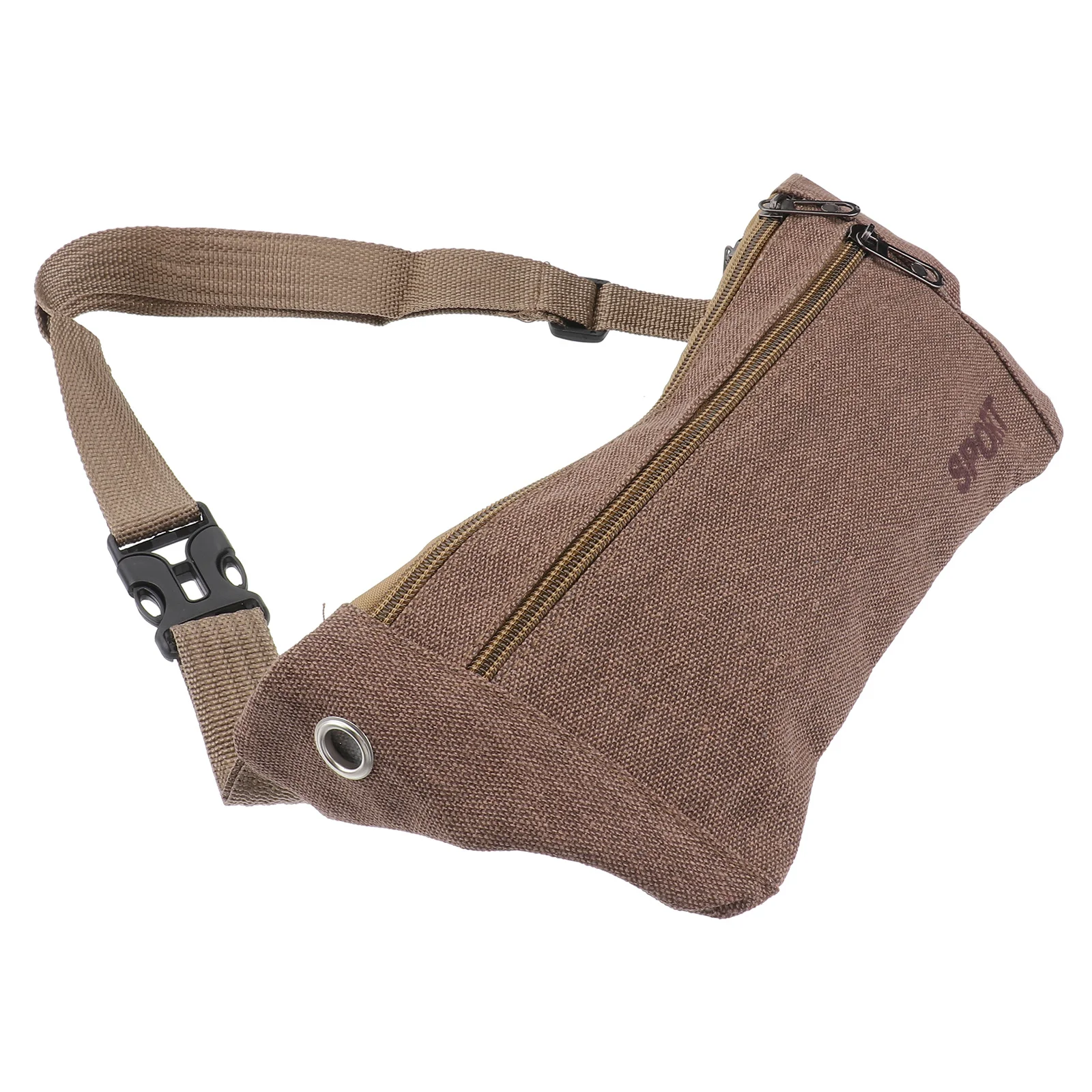 حقيبة خصر رياضية مقاومة للماء، حقيبة قماش خفيفة الوزن، جيب للجري، حزام قابل للتعديل، المشي لمسافات طويلة، السفر، قهوة متعددة الوظائف