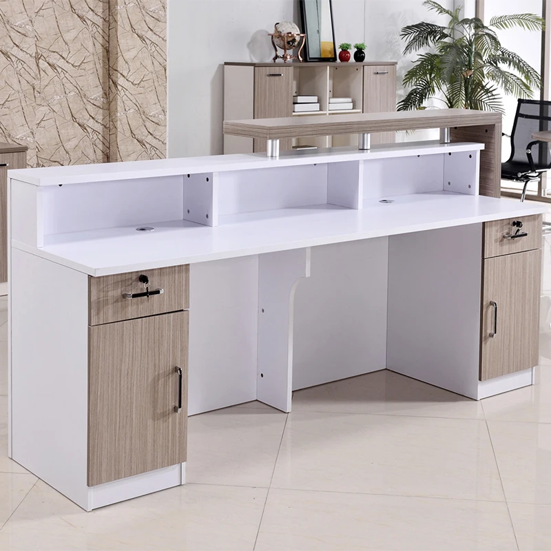 Small Modern Office Furniture Front Desk Reception Counter Design