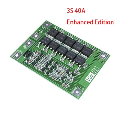 3S/4S 40A 60A Li-ion Lithium Battery Charger Protection Board 18650 BMS For Drill Motor 11.1V 12.6V/14.8V 16.8V Enhance/Balance