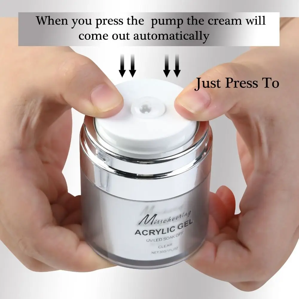 15/30g Quick Builder Nagelgel Weiß Nude Pink Klar Soak Off Nail Art Verlängerungsgel UV LED Multifunktionales Acrylgel für Salon