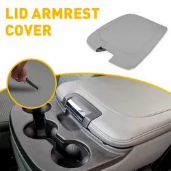For Dodge Ram 1500 2500 3500 2013-2018 Car Leather Center Console Lid Armrest Cover Trim Skin Gray Replacement Auto Accessories
