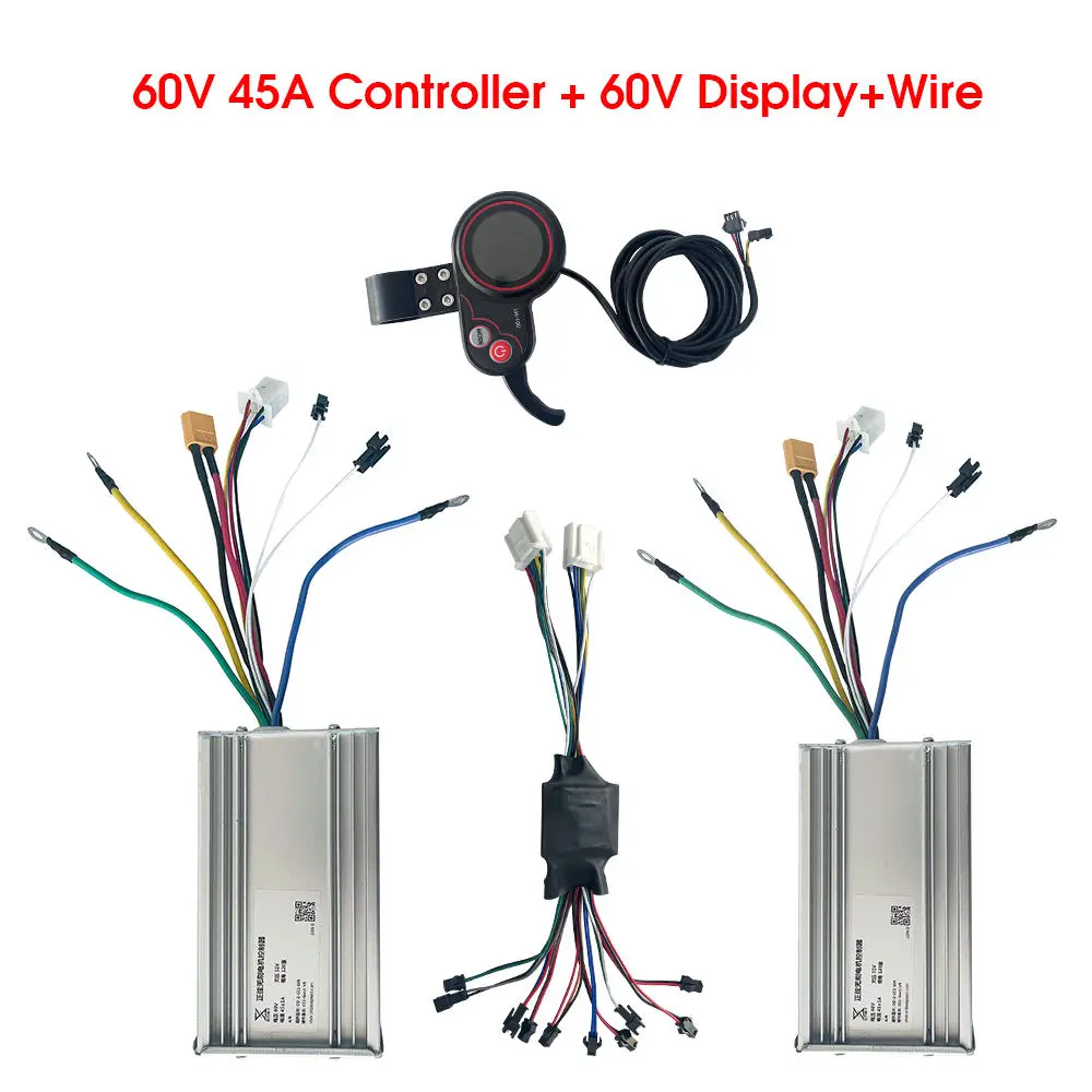 YunLi 60V 45A Controller Display Accelerator for 60V 6000W 7000W dual motor Electric Scooter Meter Instrumentation