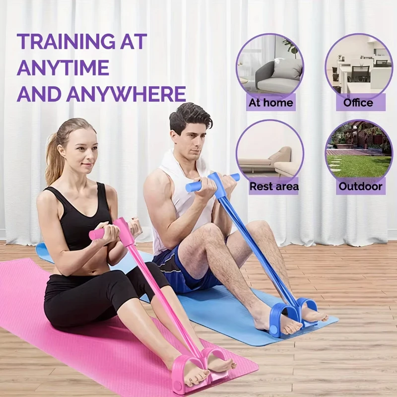 2PCS Multi-Functional 6 Tube P - огляд і ціна Yoga Fitness Resistance Band
