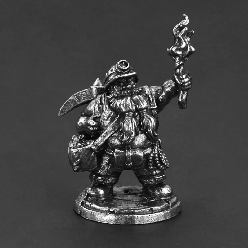 Metall Zwerg Armee Soldat statische Ornament Zubehör Modell Spielzeug Brettspiel Schachfiguren Serie Desktop-Action figuren Modell Geschenk