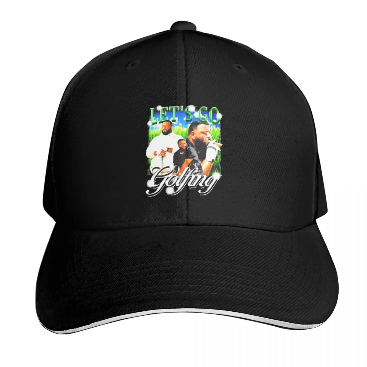 Let’s Go Golfing Baseball Cap Vintage Retro Embroidered Lightweight Packable Gift for Him Her