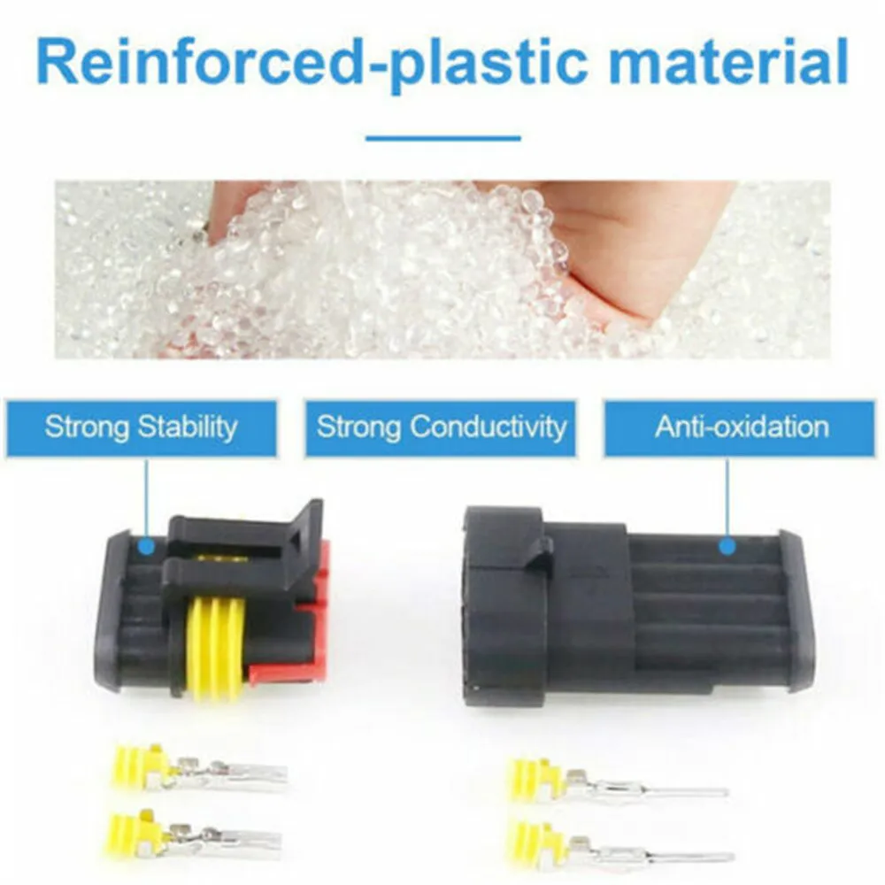 708pcs Car Waterproof Electrical Wire Automotive Connectors Plug with Pliers Kit