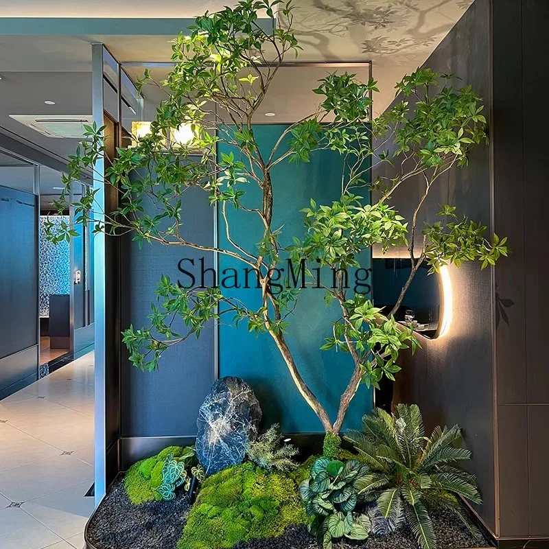 LXY simulation green plant fake tree decoration hall window landscaping large ornament