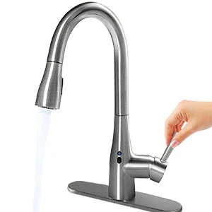 ZC1-Intelligent Sensing Kitchen Faucet Rotation and Pull-down  Deck Mounted Zinc-alloy Multifunction Kitchen Faucet