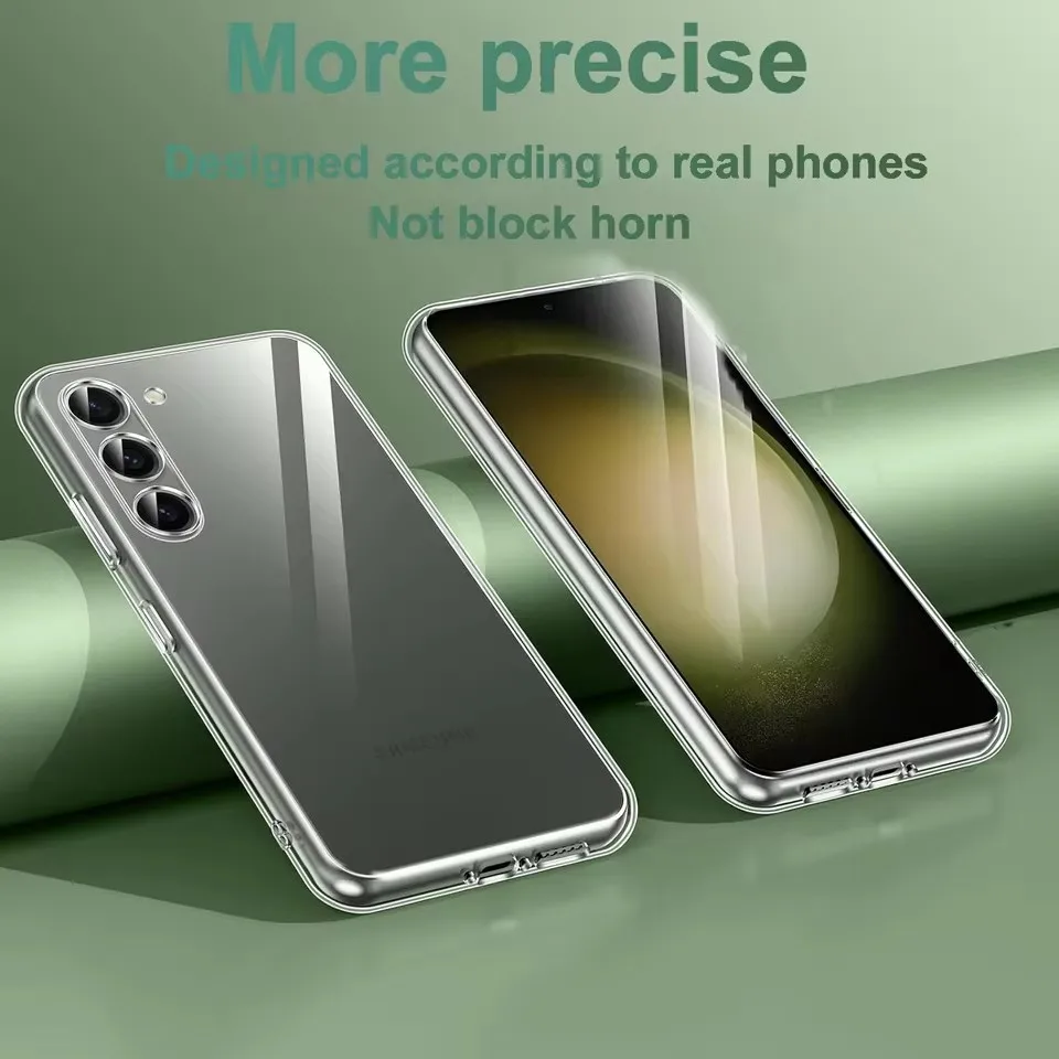 Custodia morbida in silicone trasparente per Samsung A56 A55 A53 A13 A52 A35 A34 A33 A54 A16 A15 A36 A51 A52S S24 S22 S21 S23 S25 Ultra
