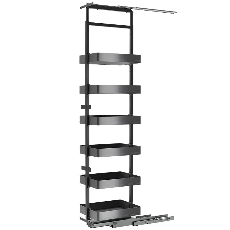 high cabinet side basket, kitchen small cabinet seasoning basket, refrigerator crack rack, snack bathroom cabinet basket