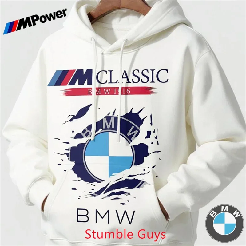 

Men's BMW M Power Spring Autumn Hoodie Sports Motorcycle Racing Vintage Classic Graphic Wear