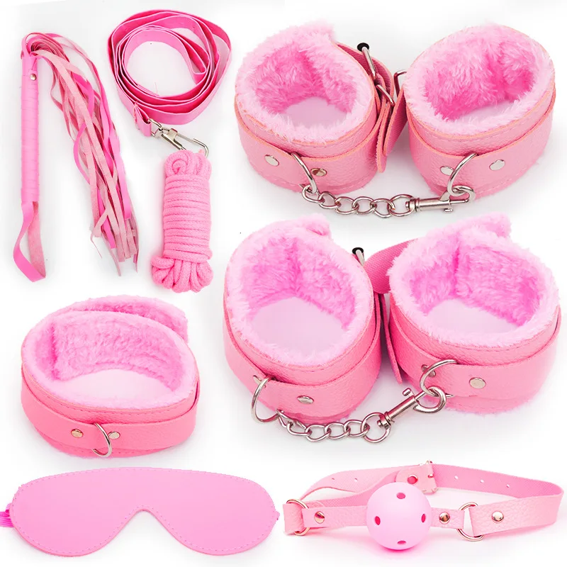 SMAlternative Binding Toys an Engine of Torture Female Tools Sex Toys Plush Leather 70 Or 80-Piece Whip Handcuffs