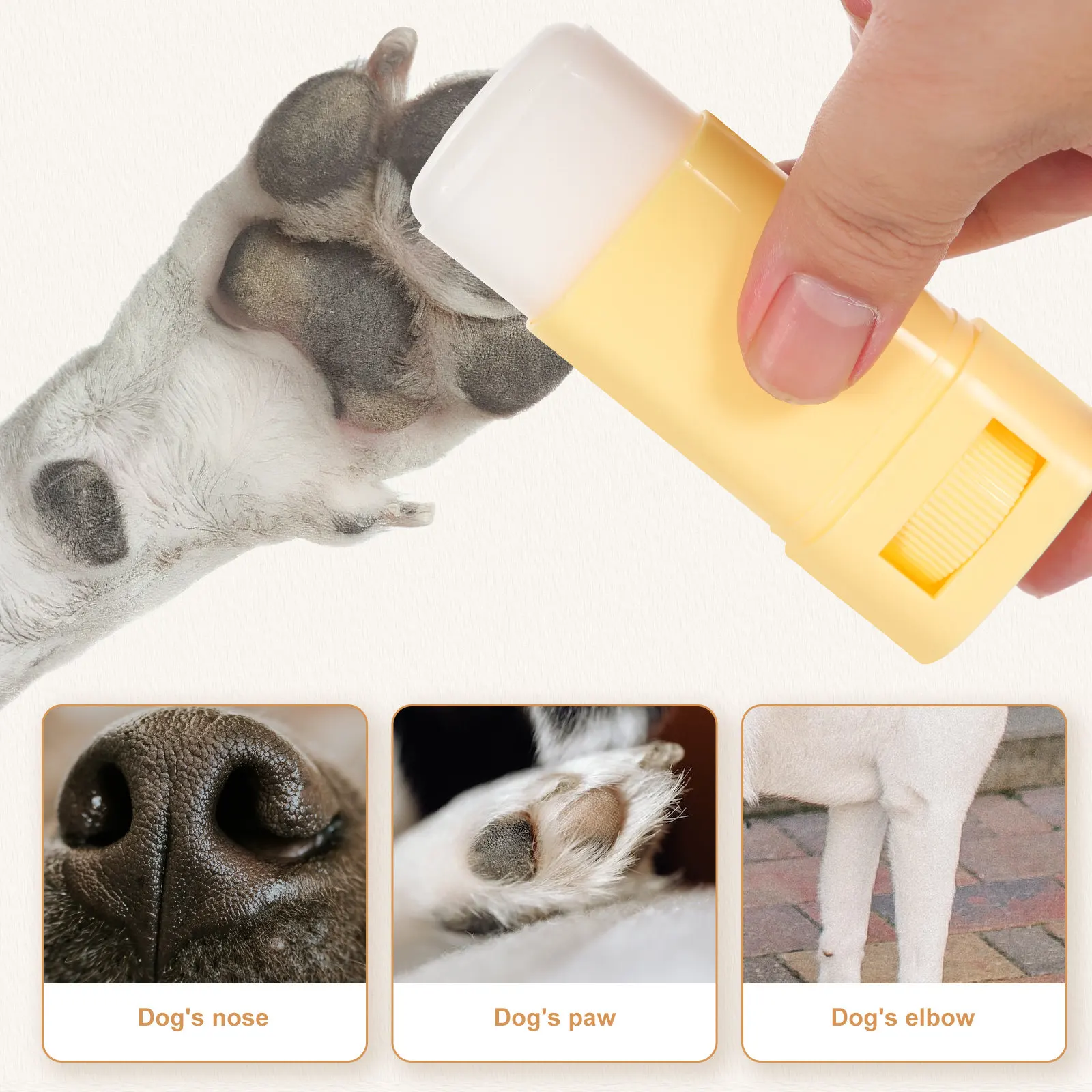Dog Paw Balm Household Pet Paw Care Cream Nourishing Balm for Dry Cracked Paws Nose Elbow Dog Foot Moisturizer view 6