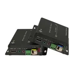 1080p HDMI Fiber Extender HDMI Over Fiber Converter with External Stereo Audio and RS232 HDMI Optical Transceiver
