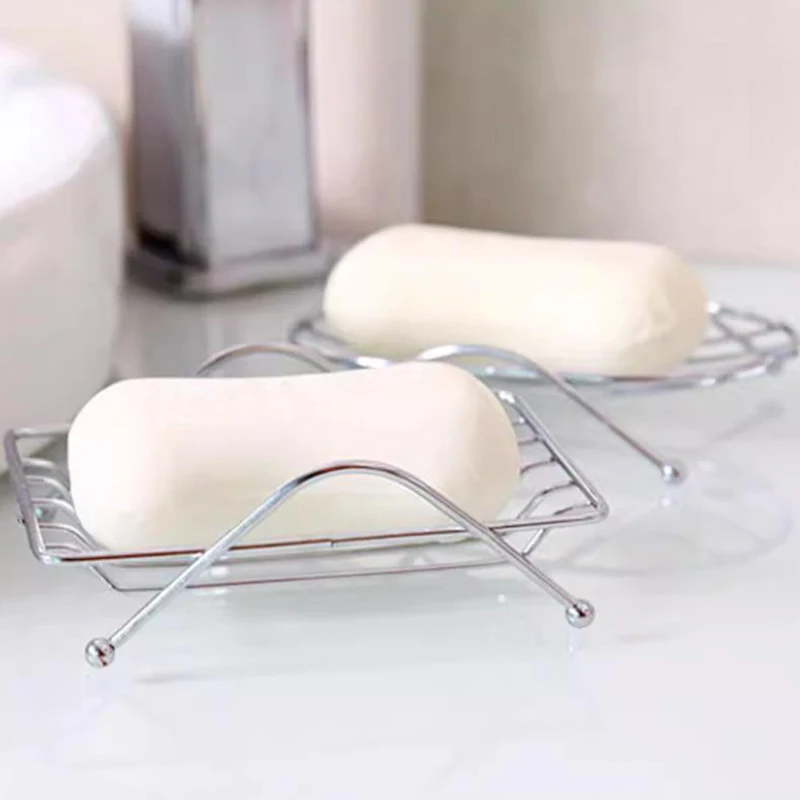 Stainless Steel Soap Dishes Rust-resistant Saver Basket For Bathroom Toilet Shower Soap Holder Case Brand Kitchen Accessories
