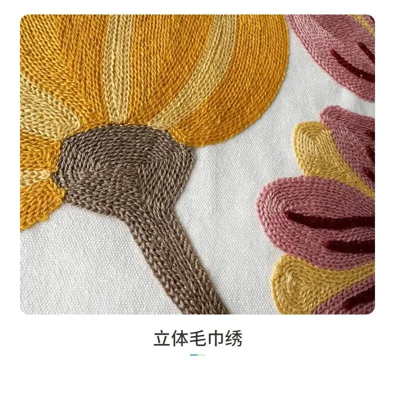 Moderne Kissenbezüge mit Blumenstickerei, niedliches Design, Boho-Ästhetik, dekorative Kissenhülle für Sofa, Bett, Stuhl, Heimdekoration – Detail 13