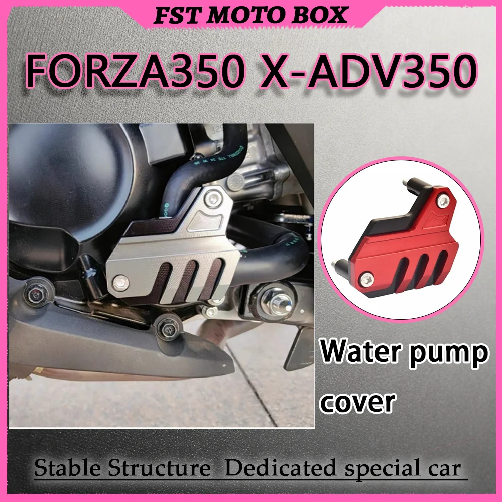 FOR CNC Precision Carved Aluminum Alloy Water Tank Protective Cover Hard Anodized for Honda FORZA350 & X-ADV350 Motorcycle