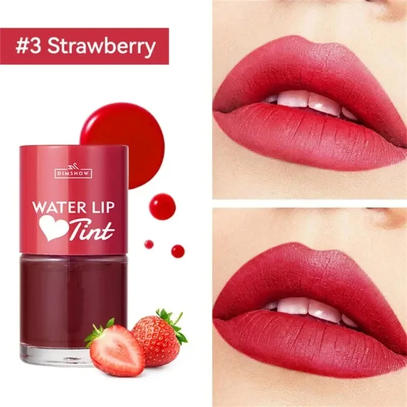 Mirror Lip Gloss Tint Dyeing Liquid Lipstick And Blush 2 In 1 Water Lip Tint Waterproof Non-sticky Lips Eye Cheek Makeup