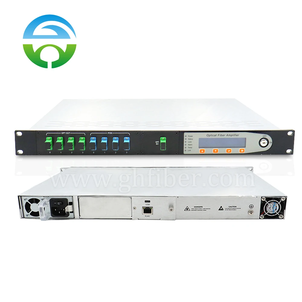 

Оптический усилитель CATV 1550 нм, 4 порта, с WDM, SC/APC, двойным источником питания