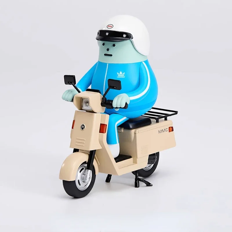 SML Sticky Monster Lab Scooter Figure Labor Monex Express Delivery Motorcycle Figure COOL Doll Blue Worker Courier Toy Designer