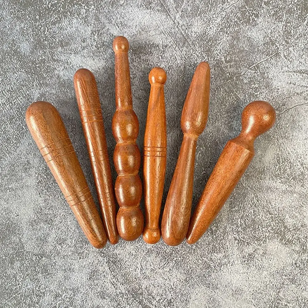 Wooden Acupoint Massage Stick Mini Round Head Foot Reflexology Massager Beauty Auxiliary Tool Massager