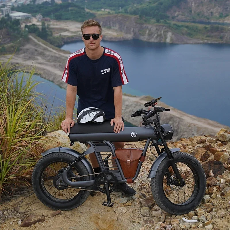 

electric bike 1200W motor 48V20AH battery 20*4.0 All-terrain tire Urban Electric Bike with shoulder bag Electric motorcycle