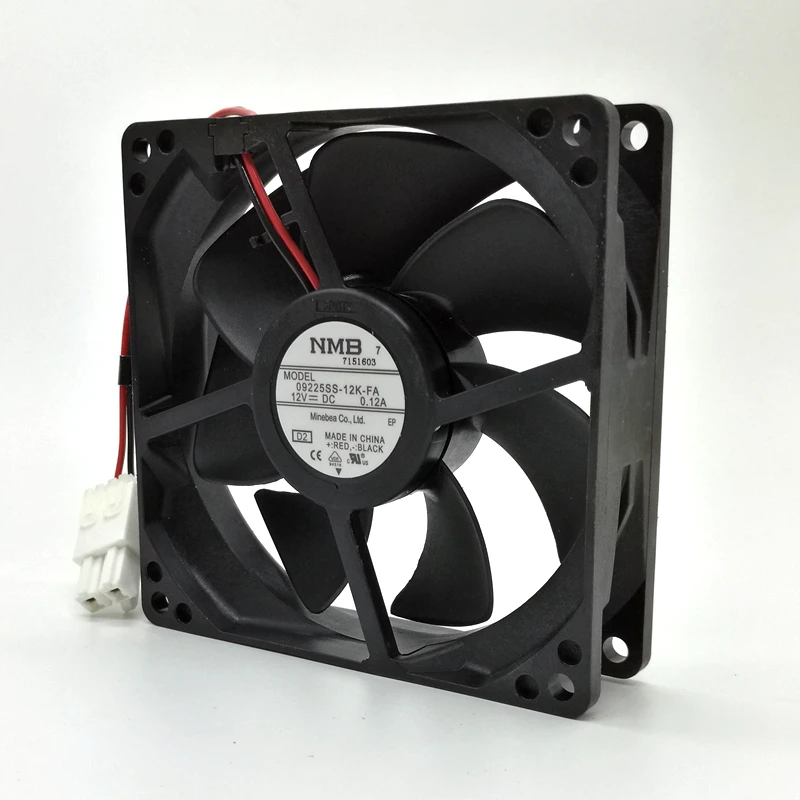 new waterproof fan 12V NMB 9025 Refrigerator Fan 09225SS-12K-FA 9cm Computer Cabinet Power Fan