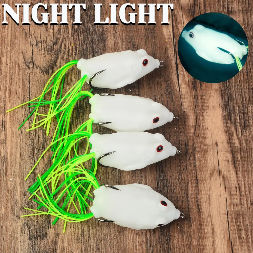 4Pcs Topwater Frog …