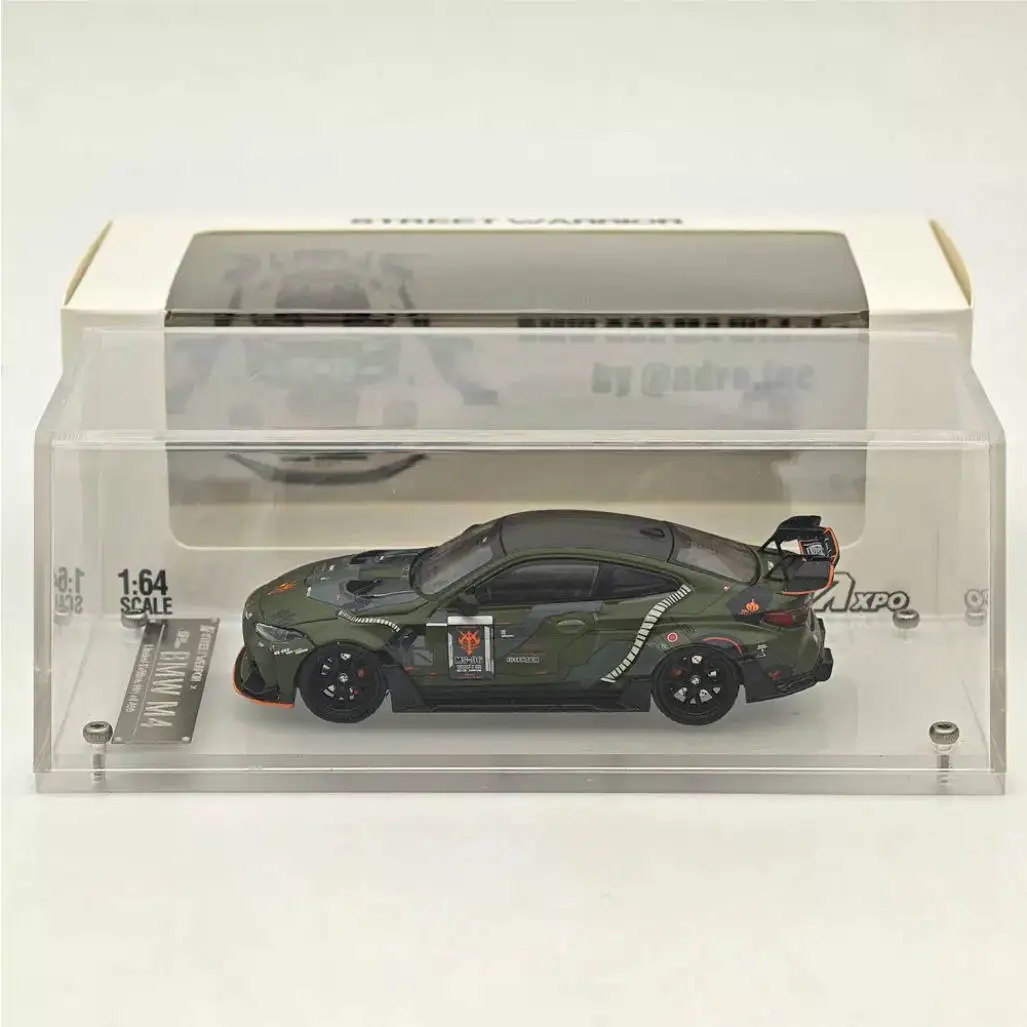 

APA XPO 1:64 BMW G82 M4 Widebody "Gundam" Military Green Diecast Car Model Event Edition In Stock Ready To Ship