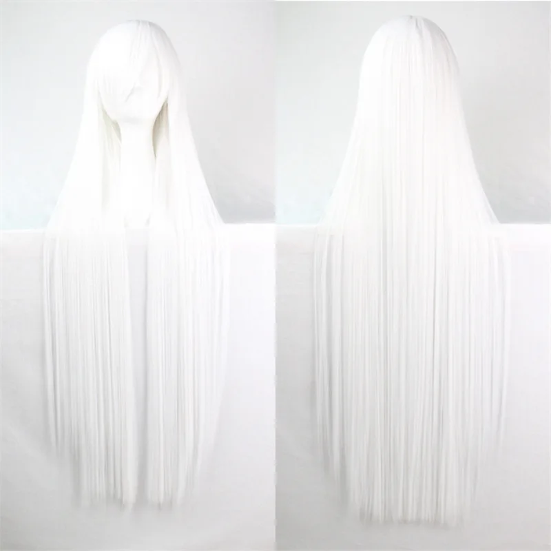 Anime show multicolor universal cos 100cm long straight hair color wig