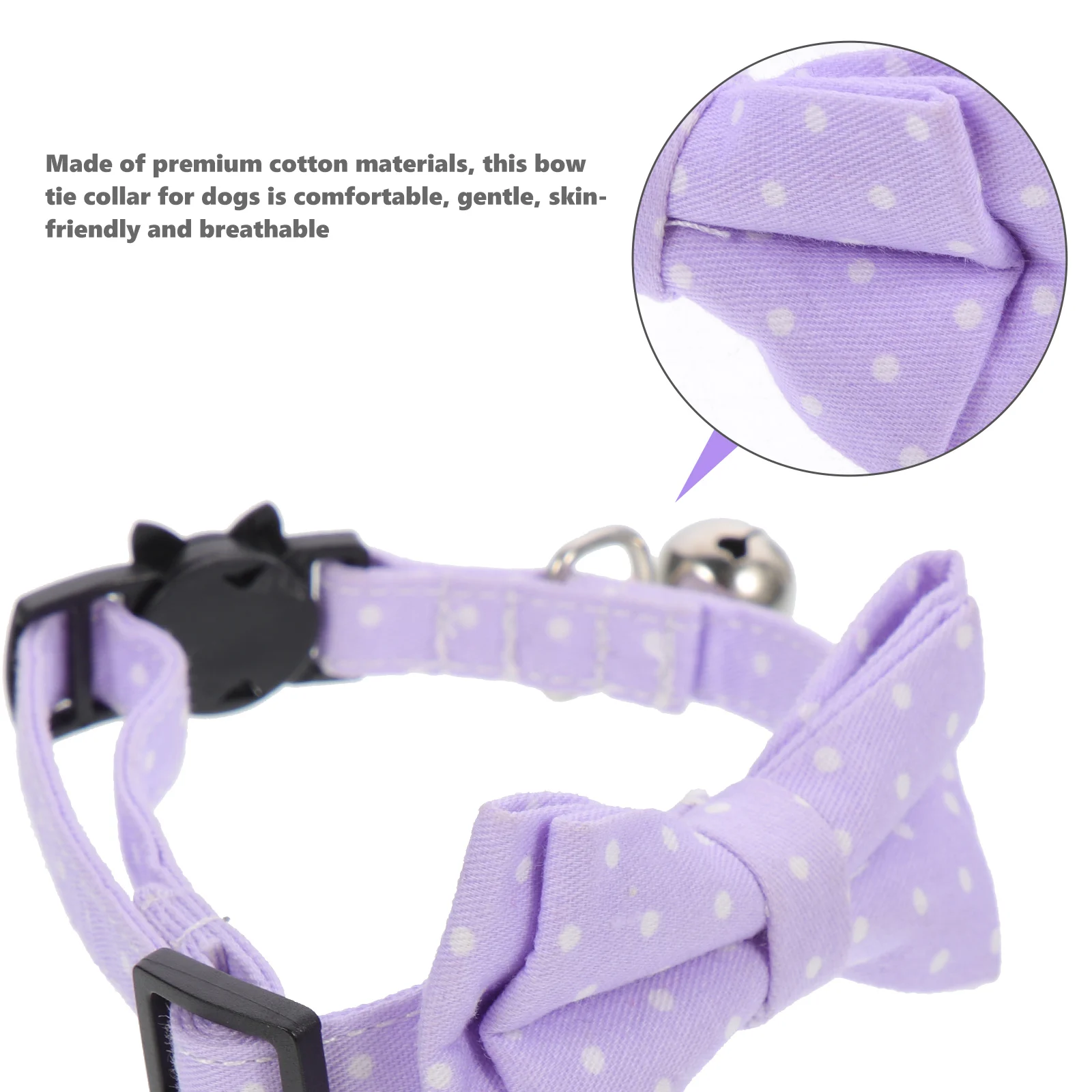 

Adjustable Dog Bow Tie Collar Cotton Material With Bell For Small Medium Large Dogs Christmas Party Pet Costume Accessories