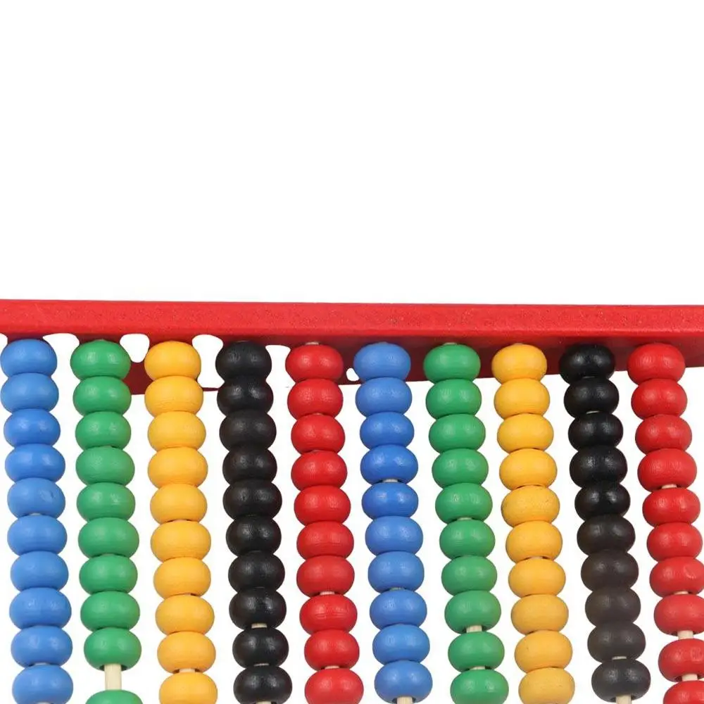 Wooden Abacus for Kids Intelligence Development Montessori Toy Learning Mathematics Tool Colorful Beads Mini