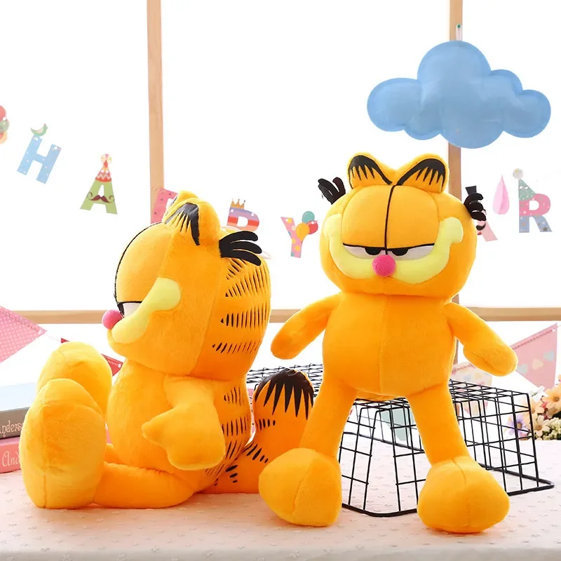 Garfield Cute Fat Cat Stuffed Doll Kawaii Soft Animal Cat Plush Toy Kawaii Children's Accompanying Sleep Birthday Christmas Gift