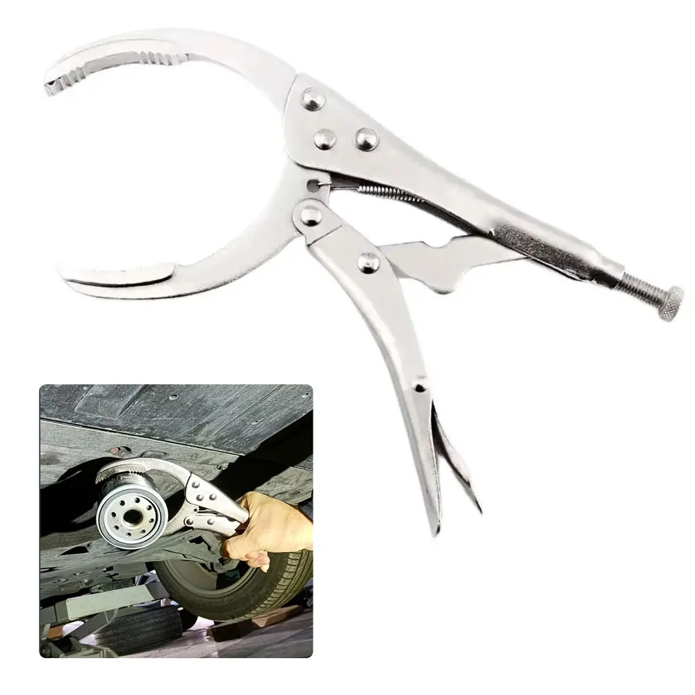 

Filter Wrench Adjustable Clamp Oil Grid Wrench Oil Change Multi-Function Engine Oil Filter Wrench Car Disassembly Repair Tool
