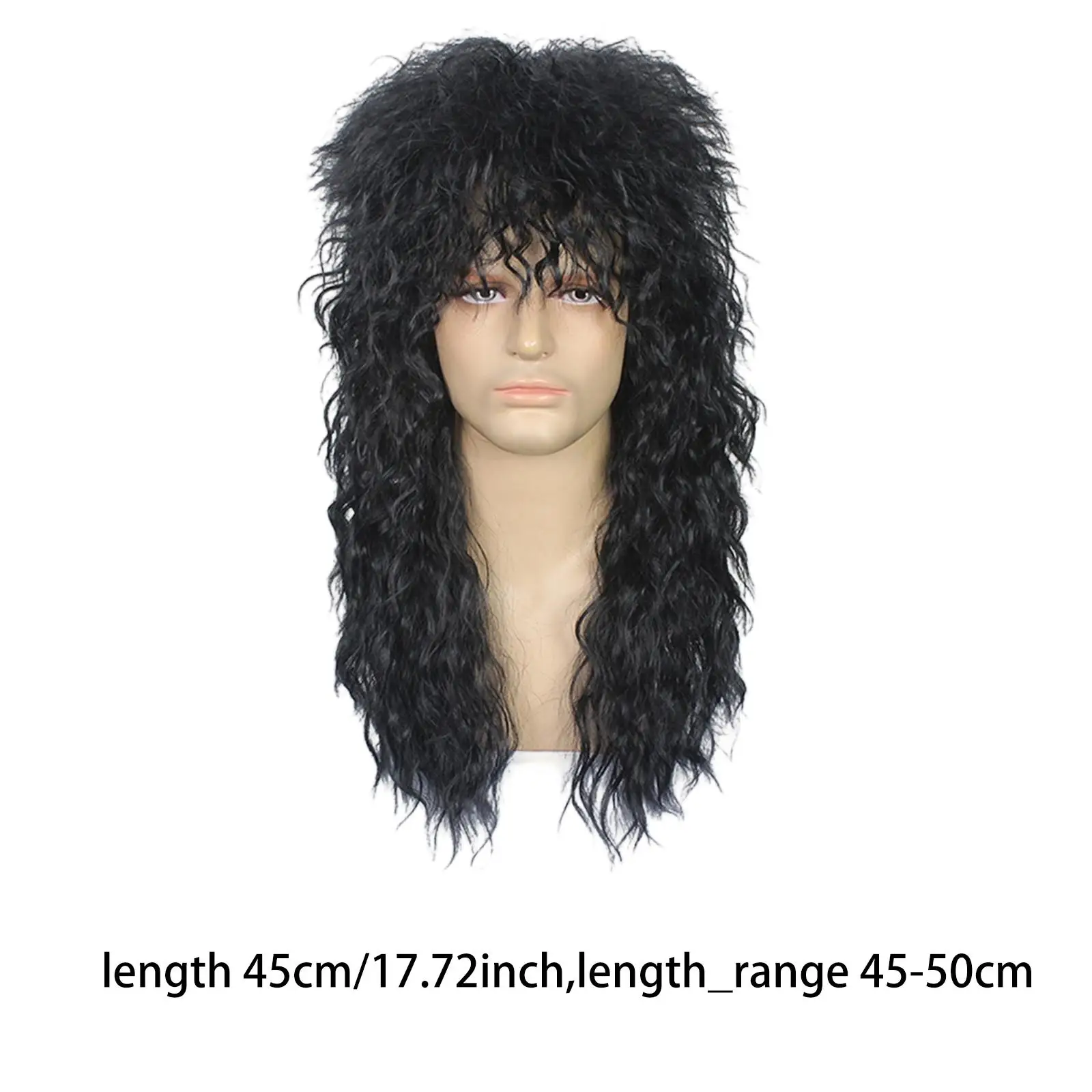

80's Rock Star Wig Rocker Fancy Dress up Wig for Party Stage Performance
