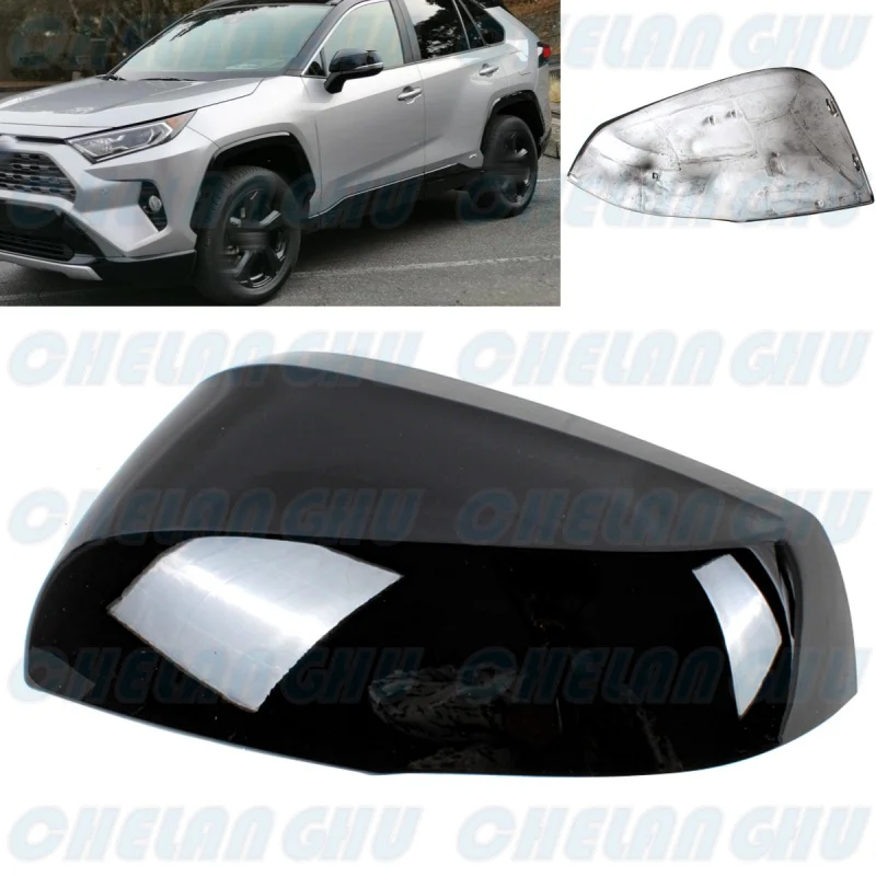 

Left Side black painted Rear Mirror Housing Cover Cap for Toyota Rav4 2019 2020 2021 car accessories 87915-42200