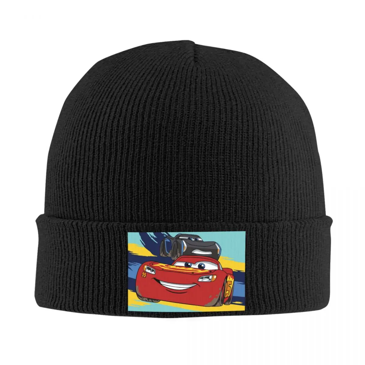 Power Shadow Lightning Mcqueen Cars Knitted Hats Bonnets Skullies Beanies Warm Ski Cap Beanie Hat