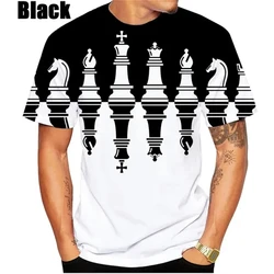 Chess Men's T-Shirt 3D Print Chess T Shirt Fashion Short Sleeve Hip Hop Tee Loose Casual T-Shirt Breathable Comfortable Top