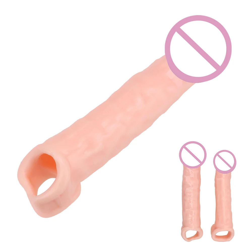 10-22cm Penis Extender Enlarger Cock Ring For Men Cockring Dildo Sleeve Thick Condoms Delay Exerciser Sex Toys Adult 18 Couples