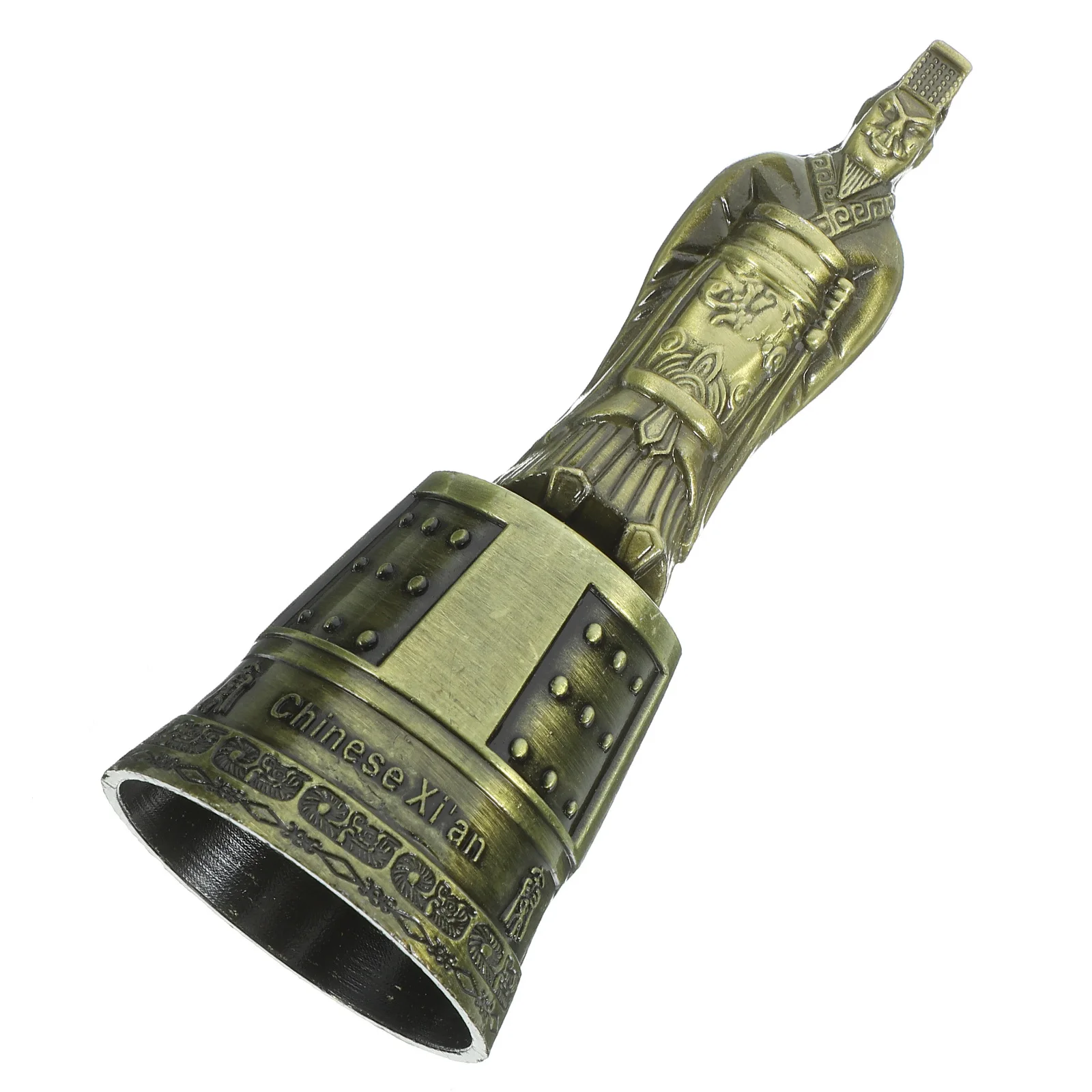 

Metal Bell Retro Alloy Hand Bell Sculpture Desktop Ornament Clear Sound Restaurant Bar Decoration Desktop Ornament