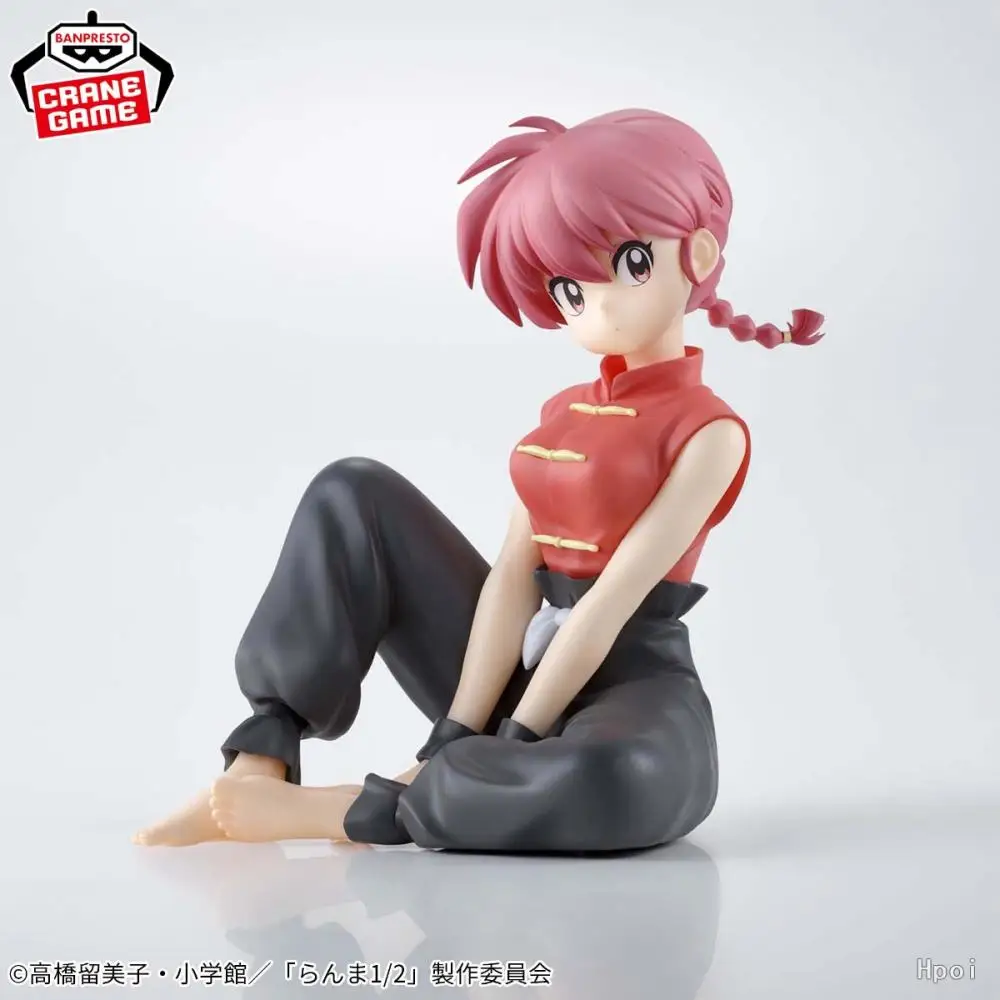 Bandai Original Relax Time Ranma Nibun-No-Ichi Tendou Akane Anime Action Figure Toys for Boys Girls Kids Children Birthday Gifts