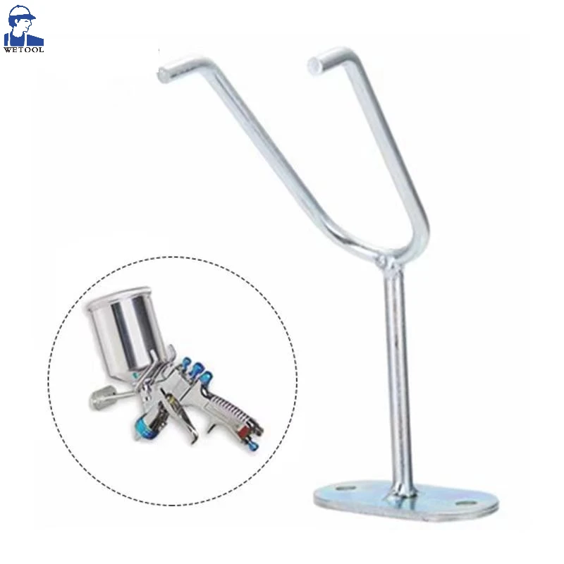 Wetool HVLP Gravity Feed Paint Spray Gun Holder Stand Wall Bench Mount Hook Booth Cup / Fixed bracket