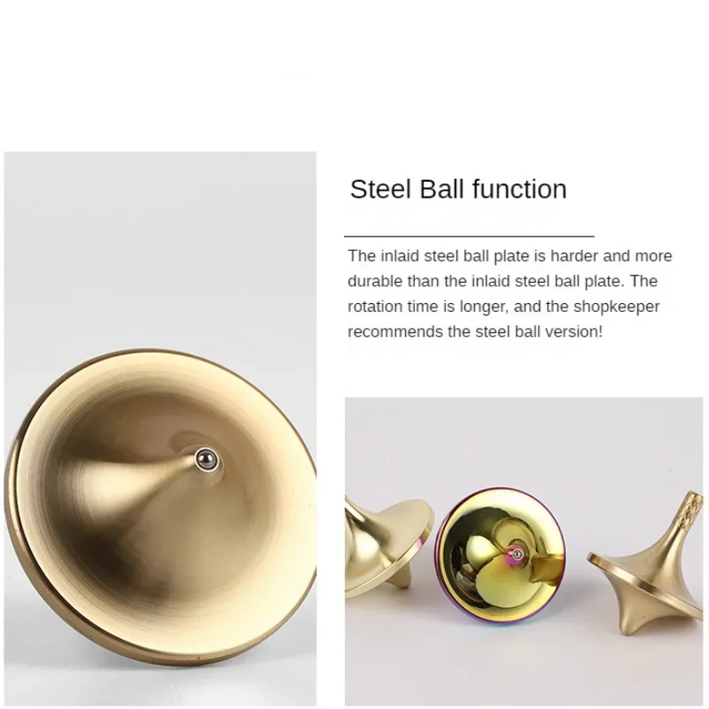 Inception Space Metal Brass Spinning Top Stress Relief Toys Gyro Creative Desktop Small Fidget Spinner Adults