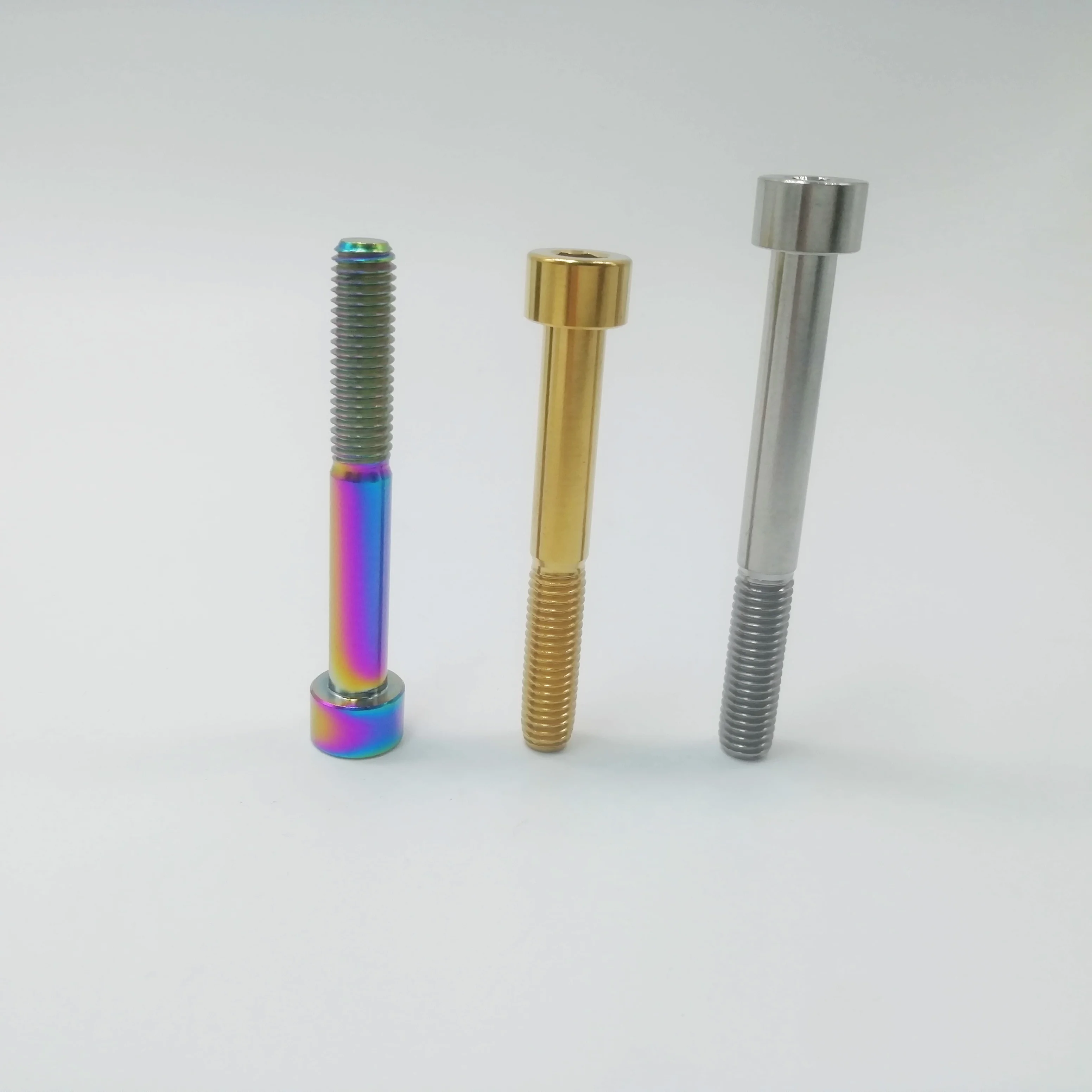 1PC Titanium Ti Bolts M8x60mm M8X70mm M8*60mm M8*70mm for Brompton Folding Bicycle Screw Headset BMX Stem Lightweight Parts Gr5 view 3