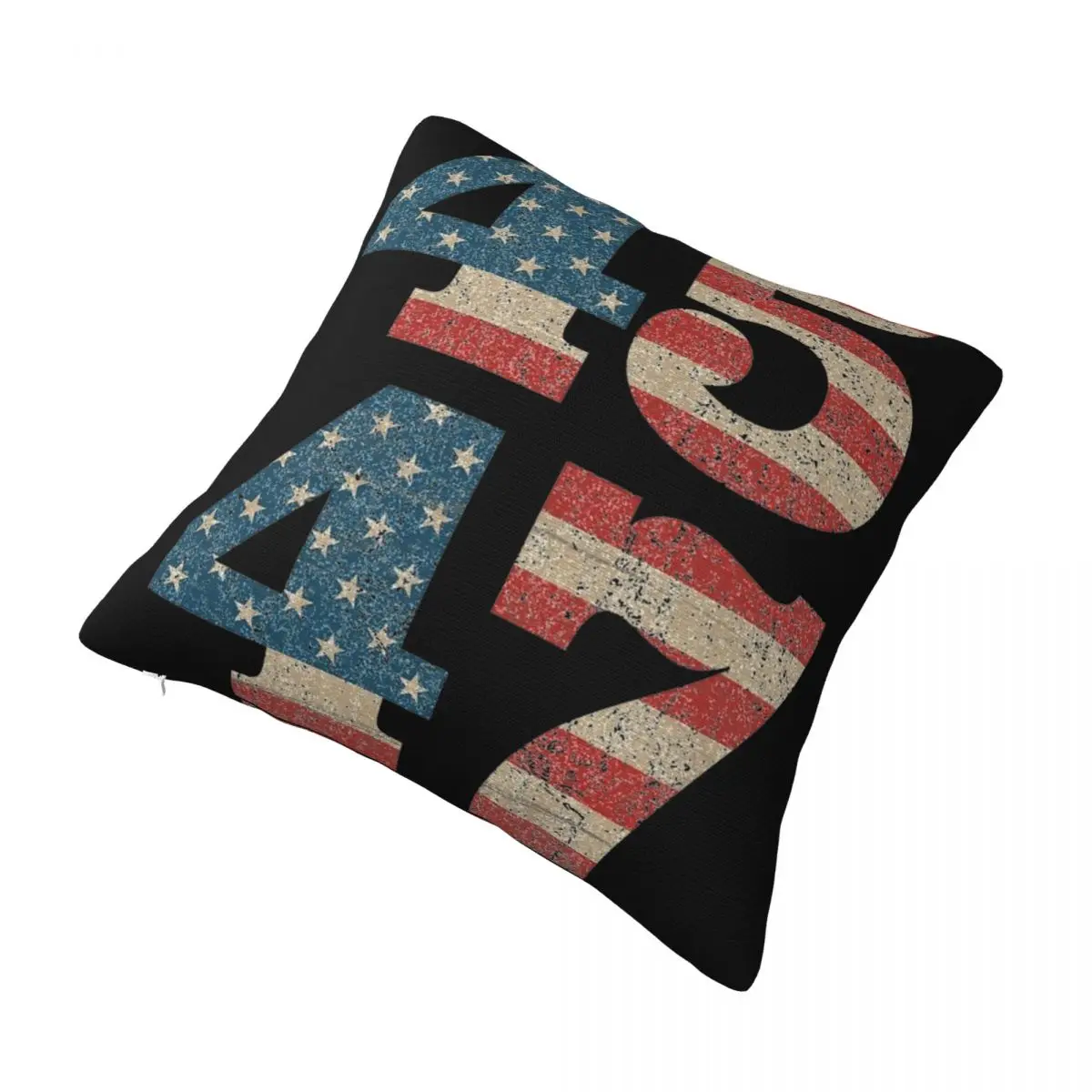 45 47 Trump 2024 Vintage USA American Flag Pillow Cover Accessories Soft Cushion Cover Decor Pillow Case Cover Sofa Multi-Size