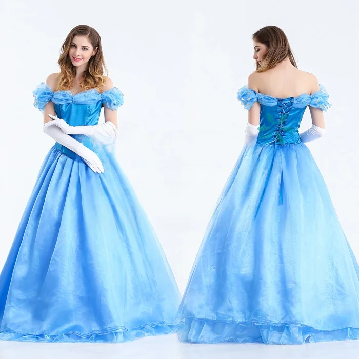 

Princess Costume Tulle Skirt Long Evening Gown Role Play Halloween Women's Fashion Traditional Ethnic Stage Performance Dress