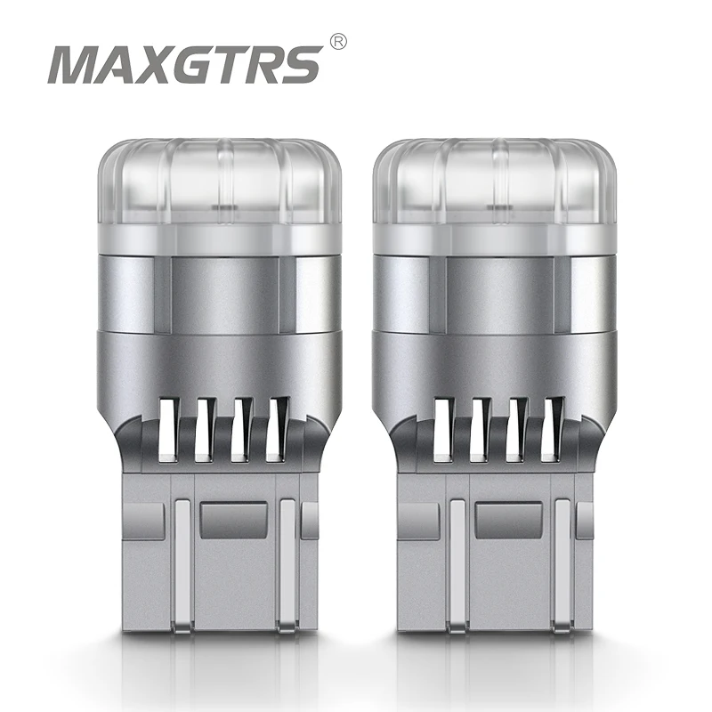 2x T20 7443 W21/5W 580 1157 BAY15D 3020 Samochodowa lampa cofania LED Żarówka hamulca tylnego Automatyczny kierunkowskaz Biały Czerwony Żółty