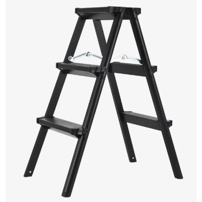 Double-Sided Aluminum Step Ladder, Thickened Folding A-Frame for Home and Outdoor